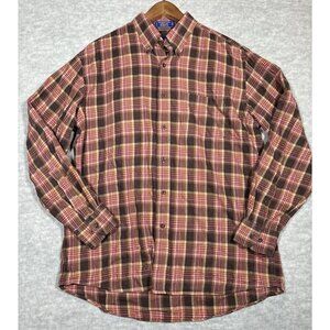 Pendleton Mens Plaid Long Sleeve Button-Up Shirt‎